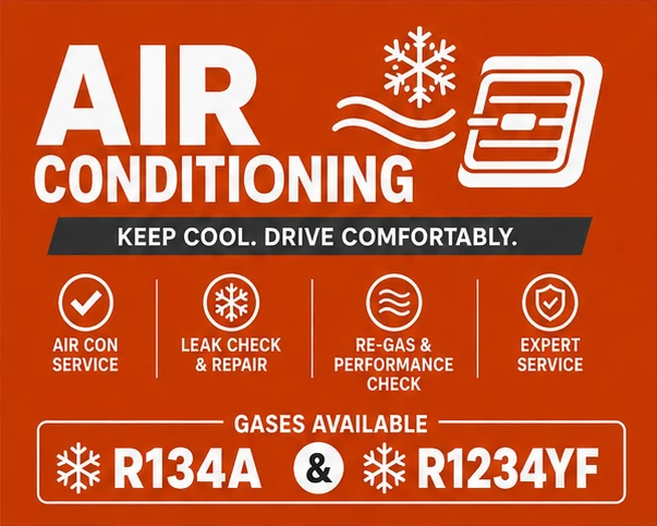 Air conditioning services and refrigerant types